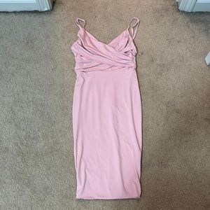 Pink bodycon dress